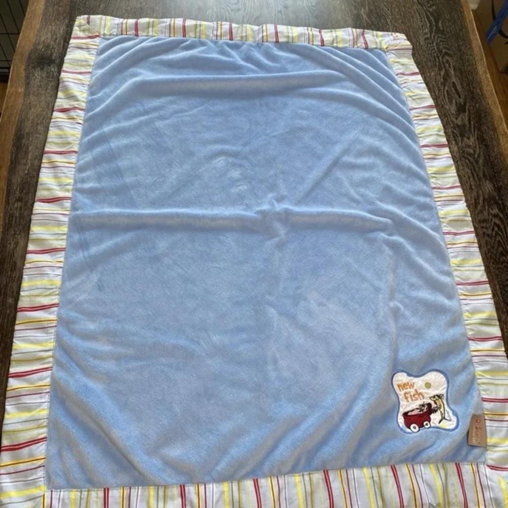 Trend Lab Dr. Seuss One Fish Two Fish Receiving‎ Baby Blanket